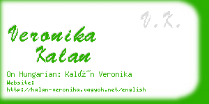 veronika kalan business card